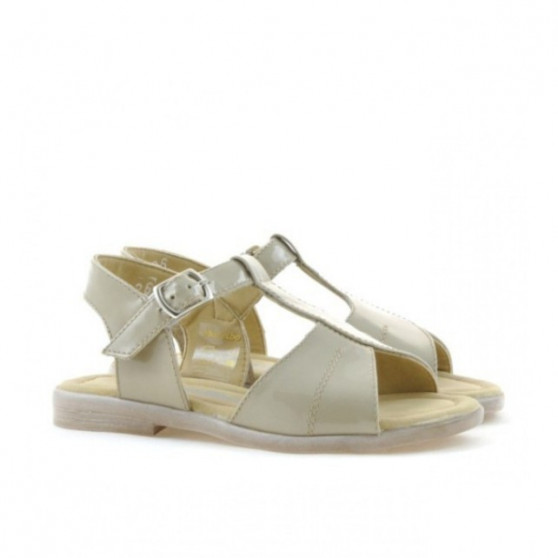 Småbarnsandaler 40c lack beige