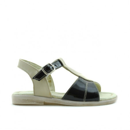 Småbarnssandaler 40c lack beige+svart