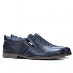 Casual herrskor 7200p indigo perforerad