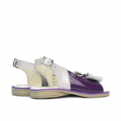 Småbarnssandaler 58c lack lila+beige