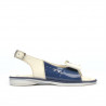 Småbarnssandaler 58c lack indigo+beige