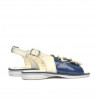 Småbarnssandaler 58c lack indigo+beige