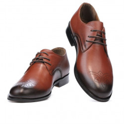Eleganta herrskor 878 i cognac