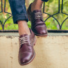Herrskor casual 873 vinröd