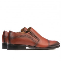 Eleganta herrskor 877 i cognac
