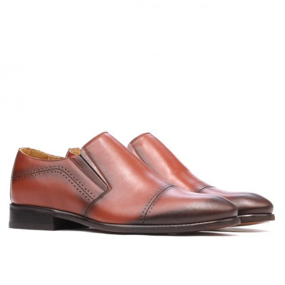 Eleganta herrskor 877 i cognac