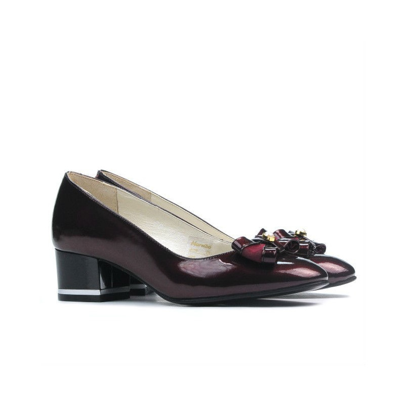 Eleganta damskor 1270 lack bordeaux