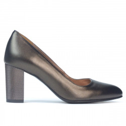 Eleganta damskor 1273 pärlemorskimrande bruna