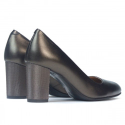 Eleganta damskor 1273 pärlemorskimrande bruna