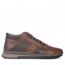 Herrskor casual 4110 brun+kaffe