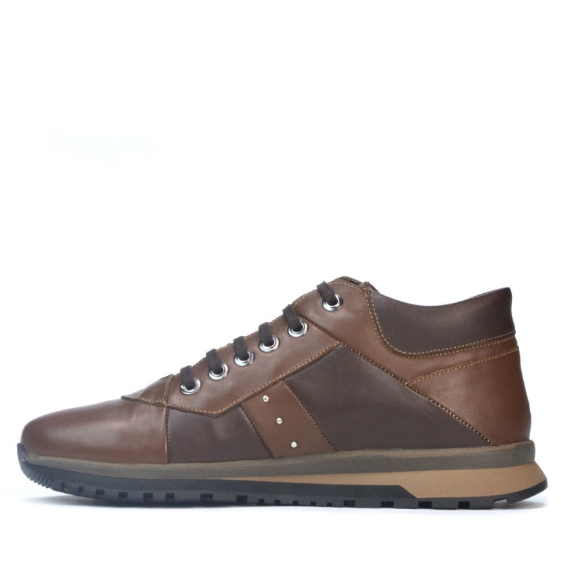 Herrskor casual 4110 brun+kaffe