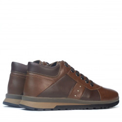 Herrskor casual 4110 brun+kaffe