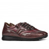 Dam sneakers/casual 6005 bordoröd kombinerad