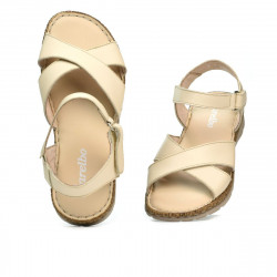 Dam sandaler 5063 beige