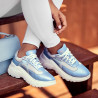 Damsneakers 6015 blå pärlemorkombination