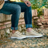 Herrsportskor 893sc beige kardborreband