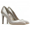 Eleganta damskor 1276 cappuccino pärlemor