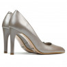 Eleganta damskor 1276 cappuccino pärlemor