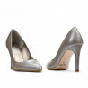 Eleganta damskor 1276 cappuccino pärlemor