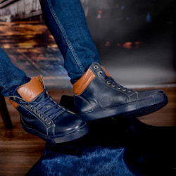 Herrkängor 4103 indigo+brun