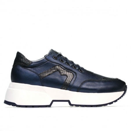 Damskor 6019 indigo pärlemor kombinerad