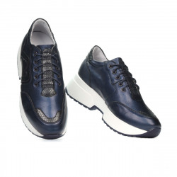 Damskor 6019 indigo pärlemor kombinerad