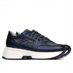 Damskor 6019 indigo pärlemor kombinerad
