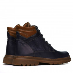 Herrstövlar 4119 indigo kombinerad