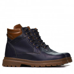 Herrstövlar 4119 indigo kombinerad