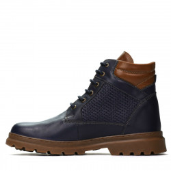 Herrstövlar 4119 indigo kombinerad