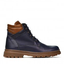 Herrstövlar 4119 indigo kombinerad