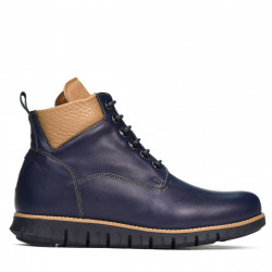 Herrstövlar 4108 indigo+brun