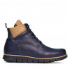 Herrstövlar 4108 indigo+brun