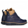 Herrstövlar 4108 indigo+brun