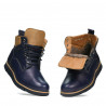 Herrstövlar 4108 indigo+brun