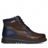 Herrboots 497 kaffebrun+indigo