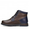 Herrboots 497 kaffebrun+indigo