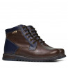 Herrboots 497 kaffebrun+indigo