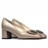 Eleganta damskor 1274 pärlemor cappuccino