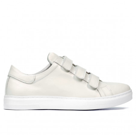 Herrsneakers 893sc vit kardborreband