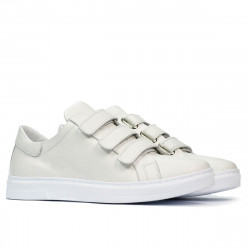 Herrsneakers 893sc vit kardborreband