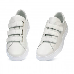Herrsneakers 893sc vit kardborreband