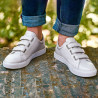 Herrsneakers 893sc vit kardborreband