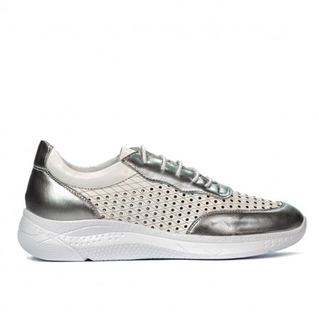 Dam sportskor 6024 silver+vit