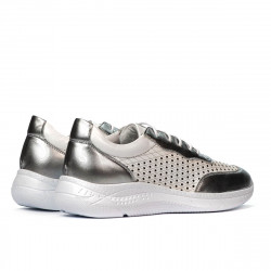 Dam sportskor 6024 silver+vit