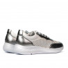 Dam sportskor 6024 silver+vit