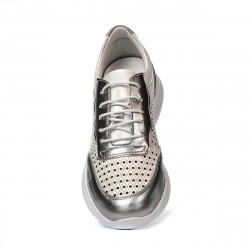 Dam sportskor 6024 silver+vit