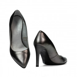 Eleganta damskor 1276 pärlemor silver