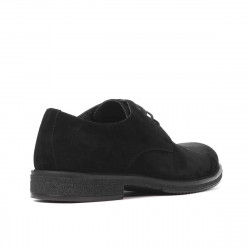 Herrskor casual/elegant 918 svart mocka