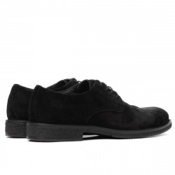 Herrskor casual/elegant 918 svart mocka